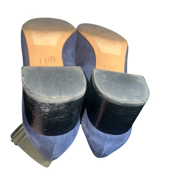 J. Jill Blue Suede Block Heel Pumps Women’s Size 10 Comfort Dress Shoes - Picture 9 of 12